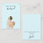 Bridesmaid Necklace & Earring Juwelier Display Car Visitenkarte (Vorne/Hinten)