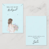 Bridesmaid Necklace & Earring Juwelier Display Car Visitenkarte (Vorne/Hinten)