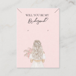 Bridesmaid Necklace & Earring Juwelier Display Car Visitenkarte