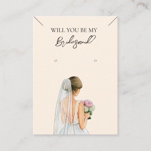 Bridesmaid Necklace & Earring Juwelier Display Car Visitenkarte (Vorderseite)