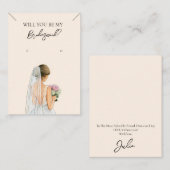 Bridesmaid Necklace & Earring Juwelier Display Car Visitenkarte (Vorne/Hinten)