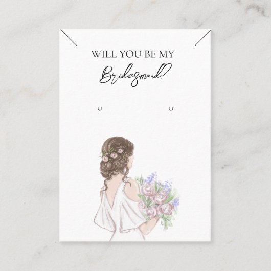 Bridesmaid Necklace & Earring Juwelier Display Car Visitenkarte (Vorderseite)