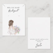 Bridesmaid Necklace & Earring Juwelier Display Car Visitenkarte (Vorne/Hinten)