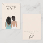 Bridesmaid Necklace & Earring Juwelier Display Car Visitenkarte (Vorne/Hinten)