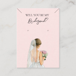 Bridesmaid Necklace & Earring Juwelier Display Car Visitenkarte