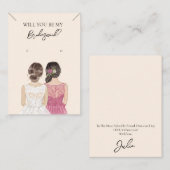 Bridesmaid Necklace & Earring Juwelier Display Car Visitenkarte (Vorne/Hinten)