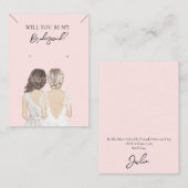 Bridesmaid Necklace & Earring Juwelier Display Car Visitenkarte (Vorne/Hinten)