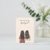 Bridesmaid Necklace & Earring Juwelier Display Car Visitenkarte (Stehend Vorderseite)