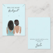 Bridesmaid Necklace & Earring Juwelier Display Car Visitenkarte (Vorne/Hinten)