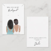 Bridesmaid Necklace & Earring Juwelier Display Car Visitenkarte (Vorne/Hinten)