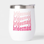 Bridesmaid niedlich Retrosa, personalisiert mit Na (Links)