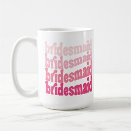 Bridesmaid niedlich Retrosa, personalisiert mit Na Kaffeetasse