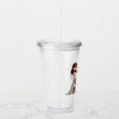 Bridesmaid | Niedlicher Cartoon mit Skript Acryltrinkbecher (Rechts)