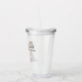 Bridesmaid | Niedlicher Cartoon mit Skript Acryltrinkbecher (Links)