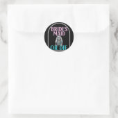 Bridesmaid oder Die Bridge Junggeselinnen-Abschied Runder Aufkleber (Tasche)