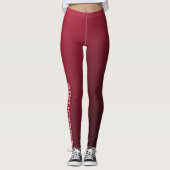 Bridesmaid Ombre Burgundy Leggings (Vorderseite)