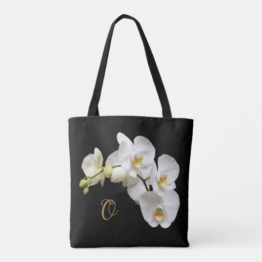Bridesmaid Orchids Floral Personalisiert Tasche (Rückseite)