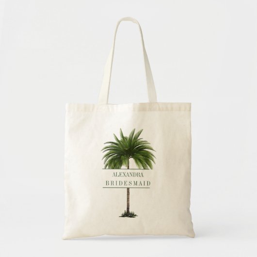 Bridesmaid Palm Tree Tragetasche (Vorne)