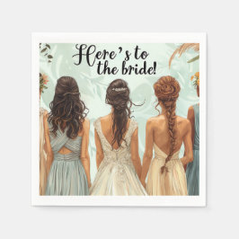 Bridesmaid Paper Napkin Serviette