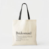 Bridesmaid Personalisiert Definition Favor Tragetasche (Vorne)