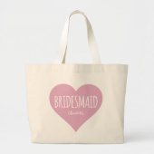 Bridesmaid Personalisiert Hefttote Tasche (Vorne)
