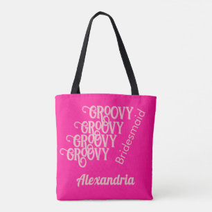 Bridesmaid Personalisiert Hot Pink Bachelorette Tasche