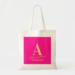 Bridesmaid Personalisiert Modern Monogram Tragetasche