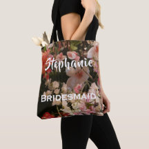 Bridesmaid Personalisiert Name Viele Blume Blumens