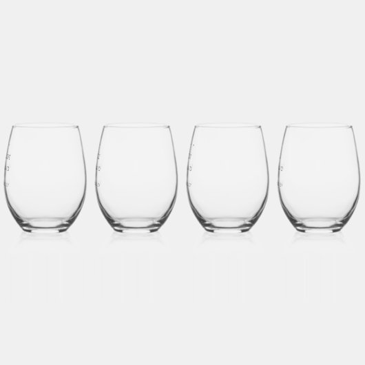 Bridesmaid Personalisiert Name Wedding Party Weinglas Ohne Stiel (Links)