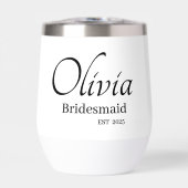 Bridesmaid personalisiert Trinkbehälter (Vorderseite)