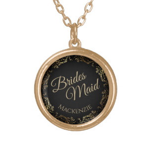 Bridesmaid Personalisiert Wedding Necklace Geschen Vergoldete Kette