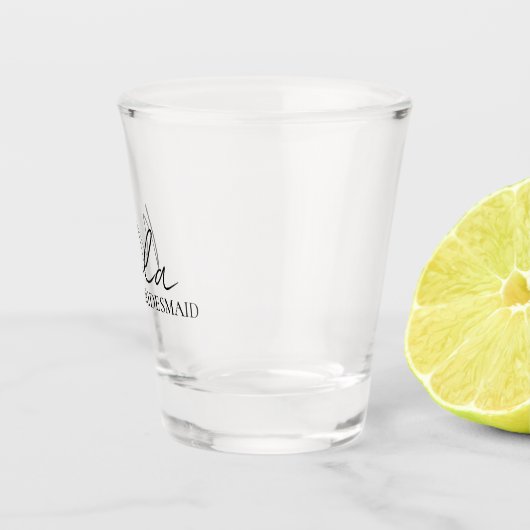 Bridesmaid Personalisierte Geschenkideen Schnapsglas (Rechts)