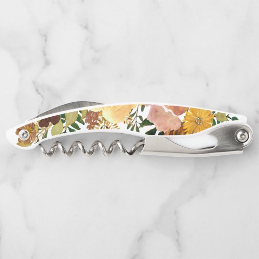 Bridesmaid Personalisierter Herbstgarten Kellnermesser (Rückseite)