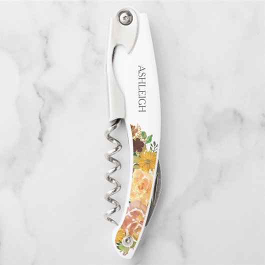 Bridesmaid Personalisierter Herbstgarten Kellnermesser (Vorderseite)