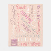 Bridesmaid Personalize Fabulous Attributes Fleecedecke (Vorderseite)