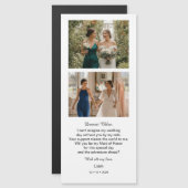 Bridesmaid Photo Strip 2 Pictures Proposal Magneteinladung (Vorne/Hinten)