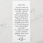 Bridesmaid Photo Strip 3 Photo Proposal Card Einladung (Rückseite)