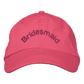 Bridesmaid Pink bestickt Bestickte Kappe (Vorderseite)
