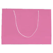 Bridesmaid Pink Eleganter Individuelle Name Hochze Große Geschenktüte (Rückseite)