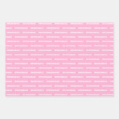 Bridesmaid Pink Geschenkpapier Set (Vorderseite 3)