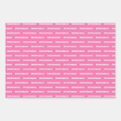 Bridesmaid Pink Geschenkpapier Set (Vorderseite)