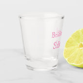 Bridesmaid Pink Individuelle Name Geschenke Weddin Schnapsglas (Links)