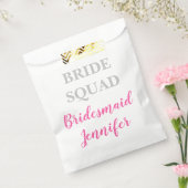 Bridesmaid Pink Individuelle Name Wedding Bachelor Geschenktütchen (Versiegelt)