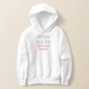Bridesmaid Pink Individuelle Name Wedding Bachelor Hoodie