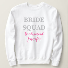 Bridesmaid Pink Individuelle Name Wedding Bachelor Sweatshirt