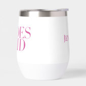 Bridesmaid Pink Modern Personalisiert (Links)