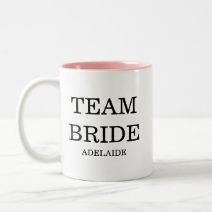 Bridesmaid Pink Moderner Minimal Zweifarbige Tasse