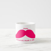 Bridesmaid Pink Mustache Espresso Tasse (Vorderseite)