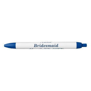 Bridesmaid Pink Mustache Pen Kugelschreiber