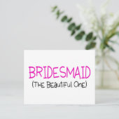 Bridesmaid Postkarte (Stehend Vorderseite)